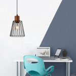Lampu gantung kecil gaya loteng kafe restoran Nordic minimalis besi