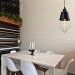 Lampu gantung minimalis kreatif sangkar burung seni berlian
