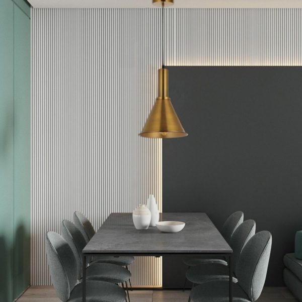 Lampu gantung kuningan desain mewah Coffee House Clear Bar