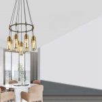 Lampu Gantung Kreatif Seni Cahaya Mewah Ruang Makan Ruang Tamu