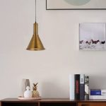 Lampu gantung kuningan desain mewah Coffee House Clear Bar