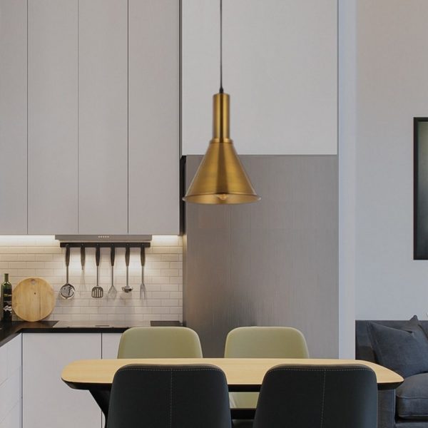 Lampu gantung kuningan desain mewah Coffee House Clear Bar