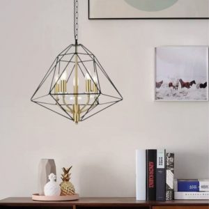 Lampu Gantung Led Modern Hitam Ruang Makan Liontin Vintage