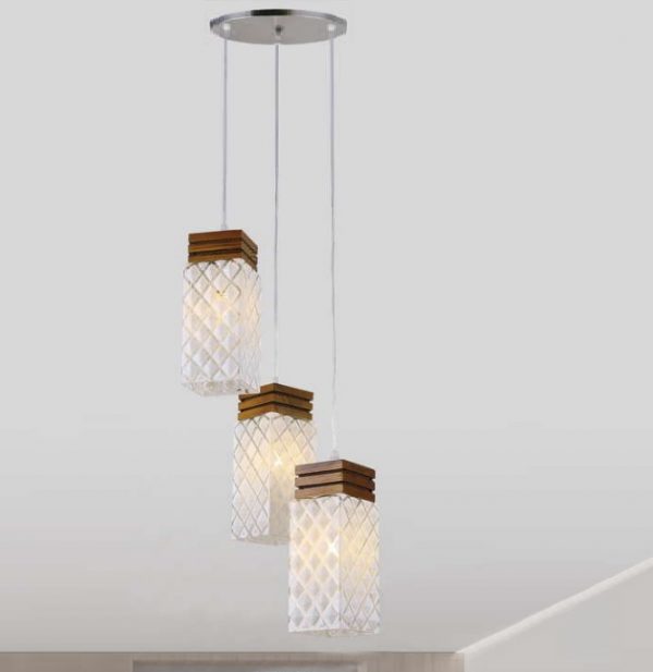 Lampu Gantung pencahayaan ruang makan minimalis kreatif tiga kepala