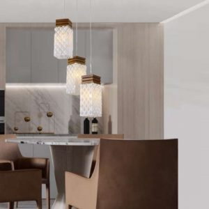 Lampu Gantung pencahayaan ruang makan minimalis kreatif tiga kepala