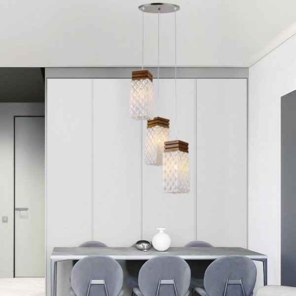 Lampu Gantung pencahayaan ruang makan minimalis kreatif tiga kepala