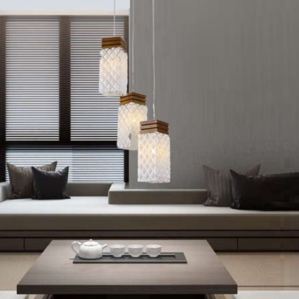 Lampu Gantung pencahayaan ruang makan minimalis kreatif tiga kepala