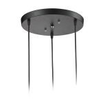 Pelat langit-langit dasar multi-kepala lampu gantung dekorasi piring bulat