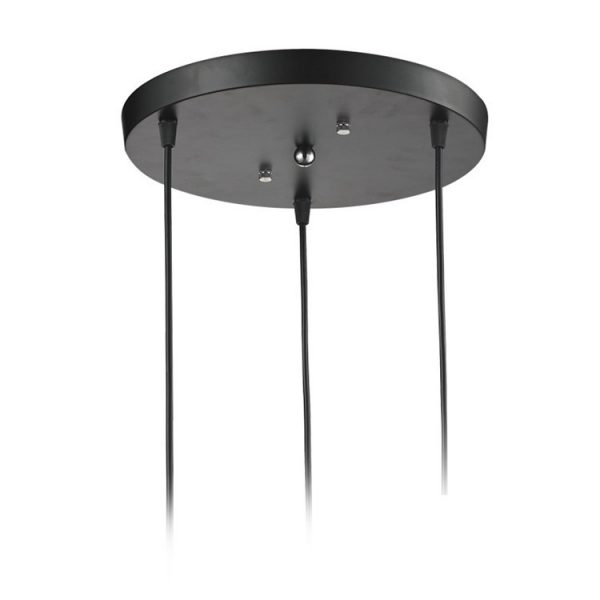 Pelat langit-langit dasar multi-kepala lampu gantung dekorasi piring bulat