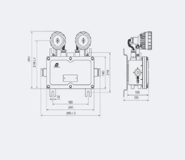 BAJ52-20 EX-PROOF LOCAL CAUTION SPOTLIGHT FITTINGS