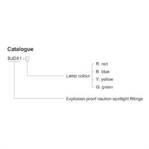 BJD81 EX-PROOF LOCAL CAUTION SPOTLIGHT FITTINGS