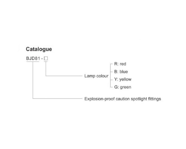 BJD81 EX-PROOF LOCAL CAUTION SPOTLIGHT FITTINGS