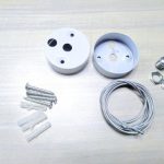 Panel Lampu Kawat Suspensi Kawat Penutup Langit-langit Loker Liontin Lampu Suspensi Aksesoris