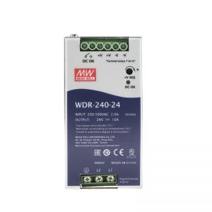 Mean Well Single Output Industrial DIN RAIL Power Supply WDR-240 series
