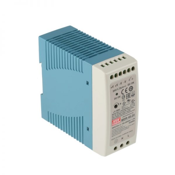 Mean Well Single Output Industrial DIN Rail Power Supply MDR- 40 series