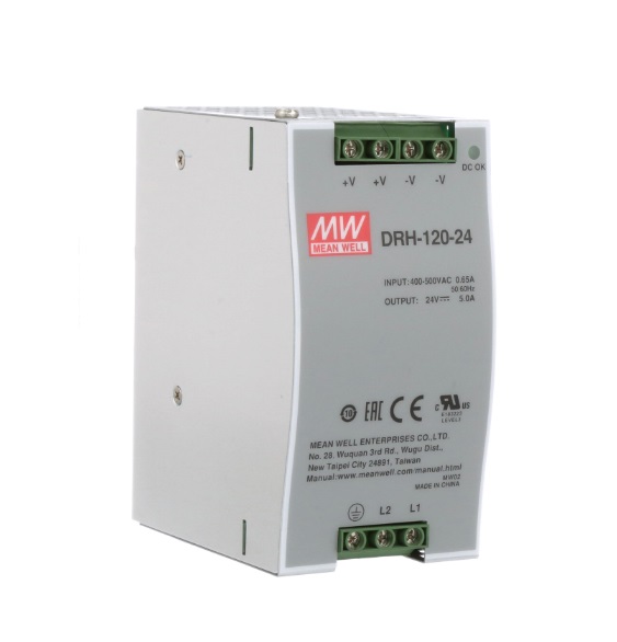 Mean Well Single Output Industrial DIN RAIL Power Supply DRH-120