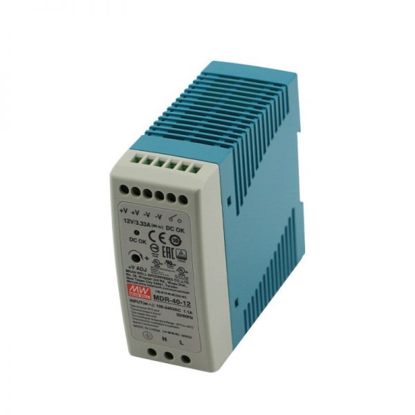 Mean Well Single Output Industrial DIN Rail Power Supply MDR- 40 series
