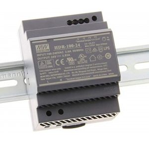 Mean Well 100W Ultra Slim Step Shape DIN Rail HDR-100 series