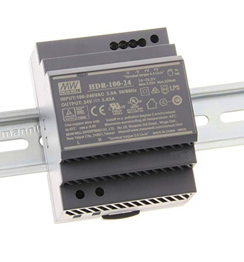 Mean Well 100W Ultra Slim Step Shape DIN Rail HDR-100 series Mean Well 100W Ultra Slim Step Shape DIN Rail HDR-100 series