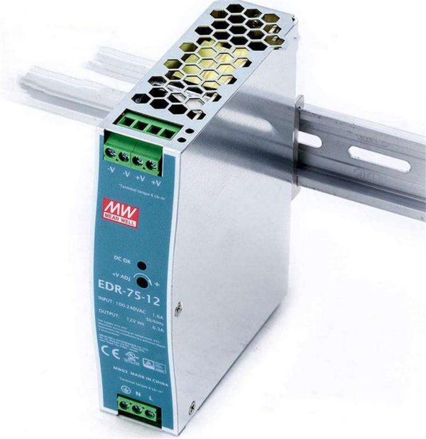 Mean Well Single Output Industrial DIN RAIL EDR-75 series