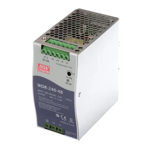 Mean Well Single Output Industrial DIN RAIL Power Supply WDR-240 series