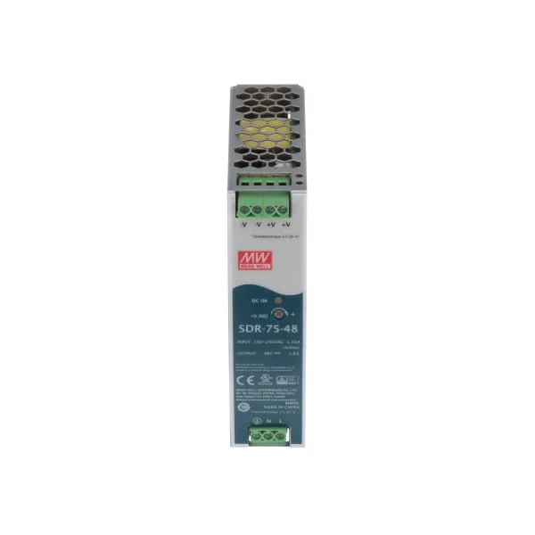 75W Single Output Industrial DIN RAIL with Power Supply SDR-75 series