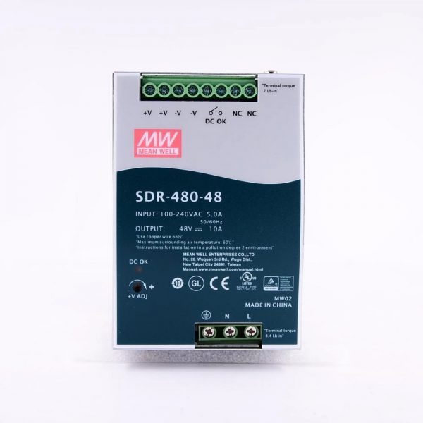 Mean Well Single Output Industrial DIN RAIL with Power Supply SDR-480