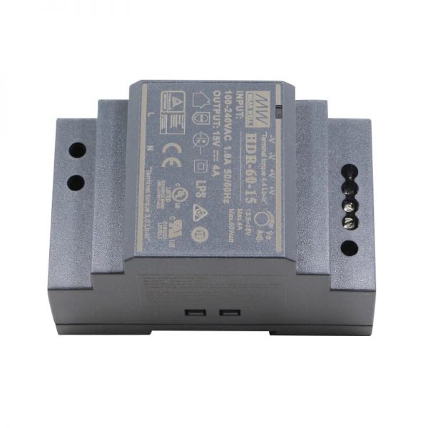 Mean Well Ultra Slim Step Shape DIN Rail HDR-60 series