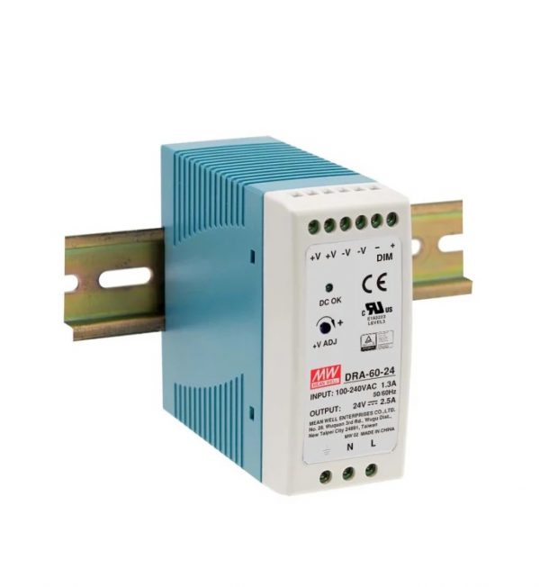 Mean Well Single Output Switching Power Supply DRA-60 series