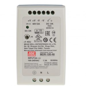 Mean Well Single Output Industrial DIN Rail Power Supply MDR-100 series