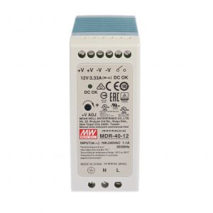 Mean Well Single Output Industrial DIN Rail Power Supply MDR- 40 series