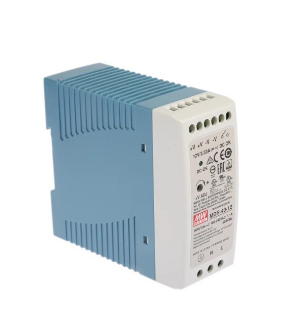 Mean Well Single Output Industrial DIN Rail Power Supply MDR- 40 series