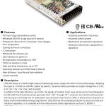 Mean Well Single Output Switching Power Supply LRS-200 series