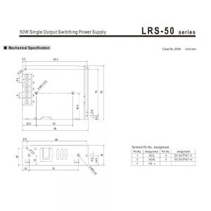 Mean Well Single Output Switching Power Supply LRS-50 series