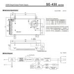 Mean Well 450W Single Output Power Supply SE-450 series