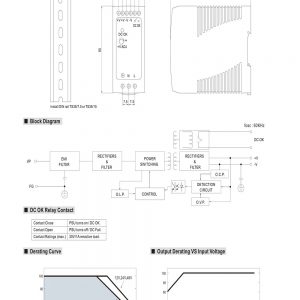 Mean Well Single Output Industrial DIN Rail Power Supply MDR-60 series