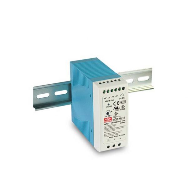 Mean Well Single Output Industrial DIN Rail Power Supply MDR- 40 series