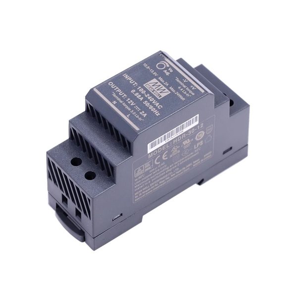 Mean Well Ultra Slim Step Shape DIN Rail HDR-30 series