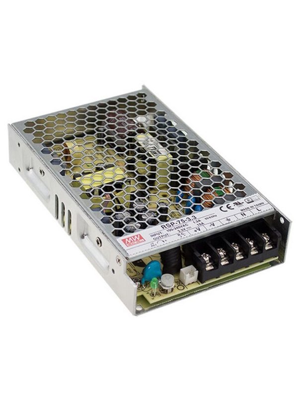 Mean Well Single Output with PFC Function RSP-75 series