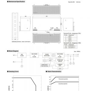 Mean Well Three Phase Industrial DIN RAIL Power Supply DRT-960 series