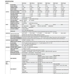 Mean Well Power Supply with Single Output RSP-750 series