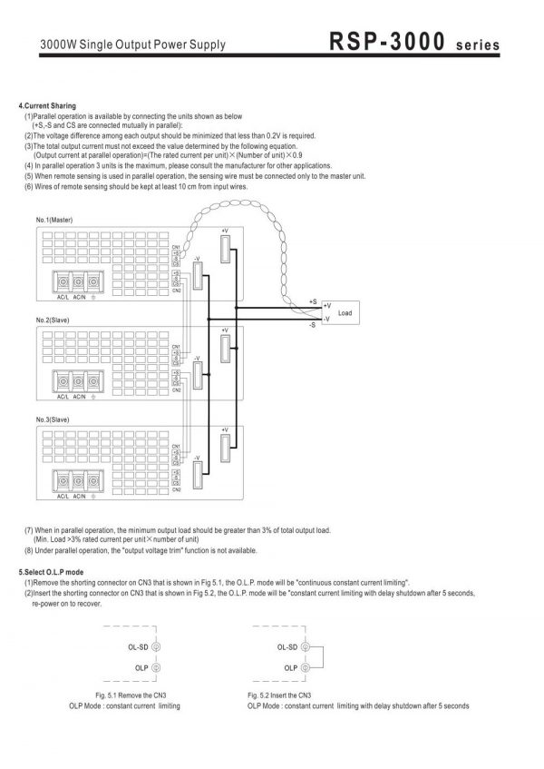 Mean Well Power Supply with Single Output RSP-3000 series