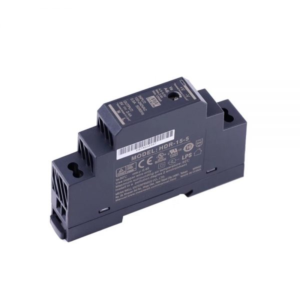 Mean Well Ultra Slim Step Shape DIN Rail HDR-15 series