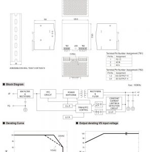 Mean Well Three Phase Industrial DIN RAIL Power Supply DRT-240