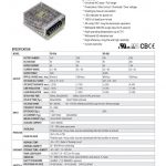 Dual Output Switching Power Supply RD-50 series