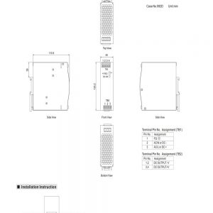 Mean Well Single Output Industrial DIN RAIL EDR-120 series