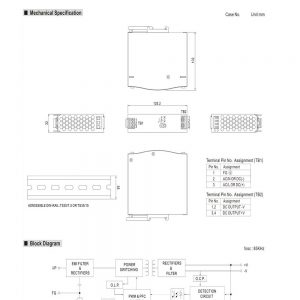 Mean Well Single Output Industrial DIN RAIL with Power Supply SDR-75