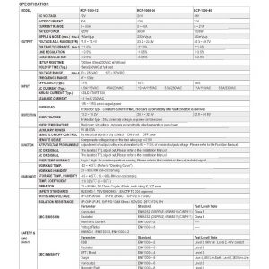 Mean Well Front End Power System RCP-1000 series