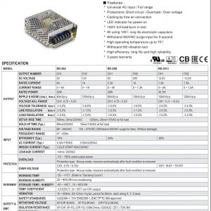 Dual Output Switching Power Supply RD-35 series