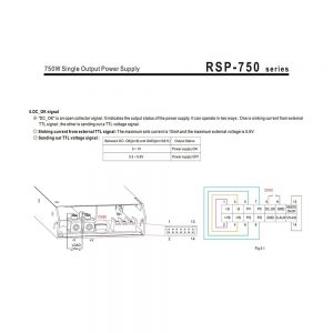 Mean Well Power Supply with Single Output RSP-750 series